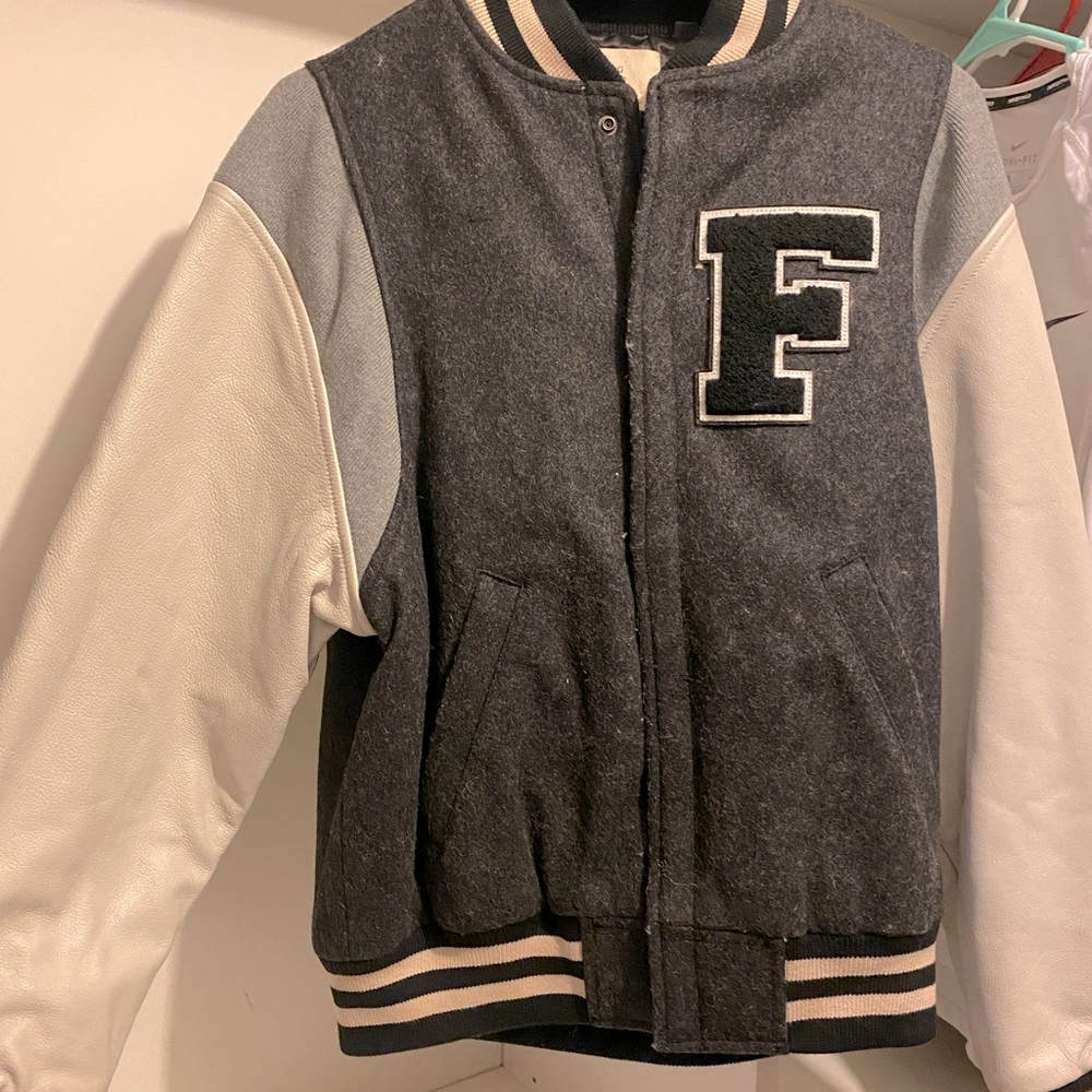 Fear of God leather bomber jacket